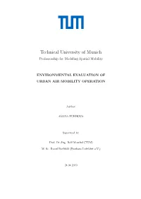Technical University of Munich Professorship for Modeling Spatial Mobility
