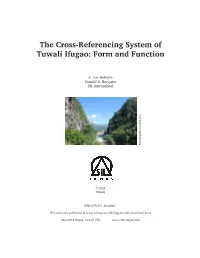 The Cross-Referencing System of Tuwali Ifugao: Form and Function