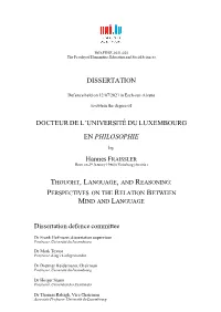 Thought, Language, and Reasoning. Perspectives on the Relation