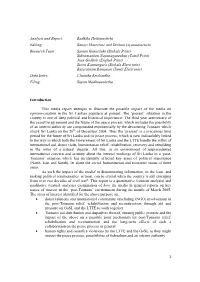 1 Analysis and Report