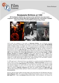 Benjamin Britten At