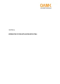 Interactive Fiction Application with Html5