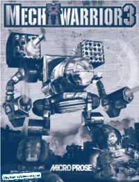 Mechwarrior 3 Windows Manual