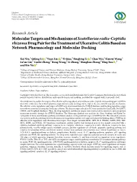 Molecular Targets and Mechanisms of Scutellariae Radix-Coptidis Rhizoma