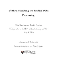Python Scripting for Spatial Data Processing