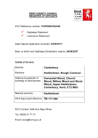 TH ROW4 HQ 448 Harbledown Rough Common Statements (PDF