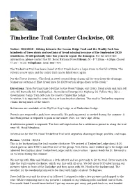 Timberline Trail Counter Clockwise, OR