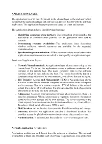 Application Layer