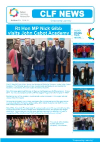CLF NEWS Edition 19 03/04/19 “Empowering Learning”