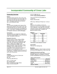 Incorporated Community of Cross Lake