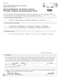National Register of Historic Places Multiple Property Documentation Form