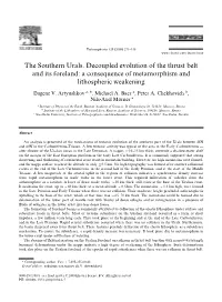 The Southern Urals. Decoupled Evolution of the Thrust Belt and Its Foreland: a Consequence of Metamorphism and Lithospheric Weakening