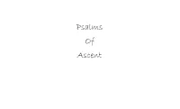 Psalms of Ascent