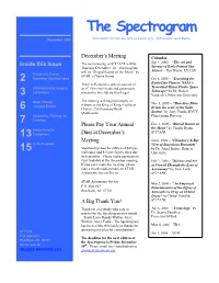 The Spectrogram December 2005 Newsletter for the Society of Telescopy, Astronomy, and Radio