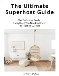 The Ultimate Superhost Guide