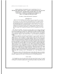 Population Dynamics and Distribution of Neomysis