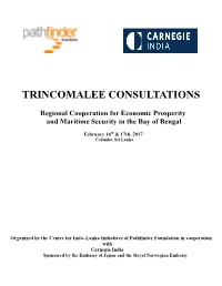 Trincomalee Consultations