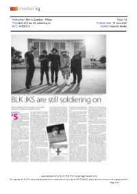 BLKJKS Are Still Soldierng On
