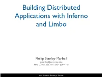 Building Distributed Applications with Inferno and Limbo