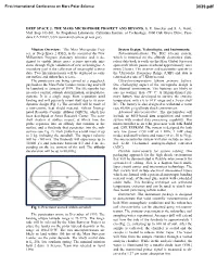 Deep Space 2: the Mars Microprobe Project and Beyond