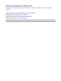Engineering Helimagnetism in Mnsi Thin Films S