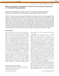 Molecular Dynamics Simulations of Forced Conformational Transitions in 1,6-Linked Polysaccharides