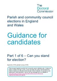 Part 1 Can You Stand for Election P and C