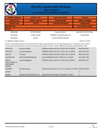 Permits Issued with Contacts City of Tukwila Date Range Between 6/16/2021 and 6/30/2021