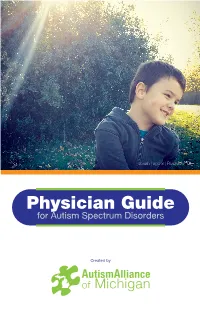 Physician Guide for Autism Spectrum Disorders