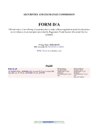 PSC IV, LP Form D/A Filed 2021-03-23
