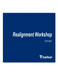 Realignment Workshop 01/21/2021 Purpose & Overview Agenda