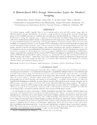 A Hierarchical SVG Image Abstraction Layer for Medical Imaging