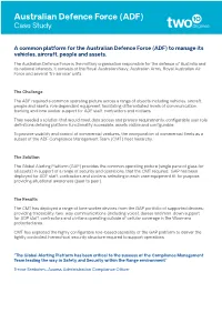 Australian Defence Force (ADF) Case Study
