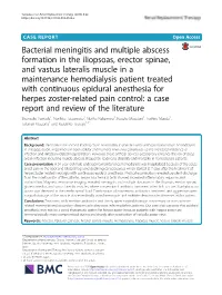 Bacterial Meningitis and Multiple Abscess Formation in the Iliopsoas