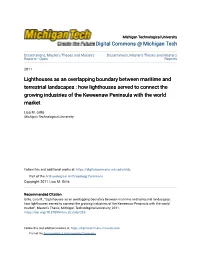 Lighthouses As an Overlapping Boundary Between Maritime And