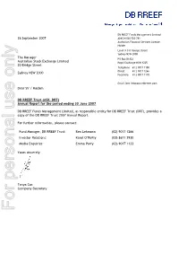 Retail Properties to DWPF