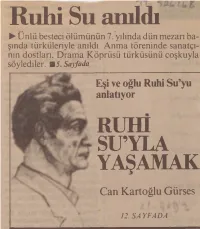 Ruhi Su'yla Yaşamak