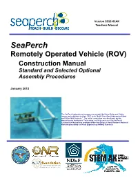 Seaperch ROV Construction Manual