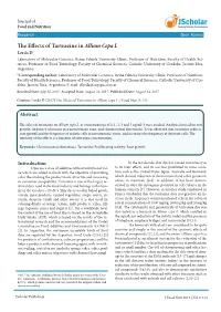 The Effects of Tartrazine in Allium Cepa L