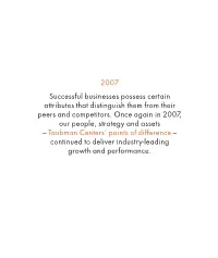 2007 Successful Businesses Possess Certain Attributes That Distinguish Them from Their Peers and Competitors