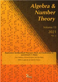 Equivariant Grothendieck–Riemann–Roch and Localization in Operational K -Theory Dave Anderson, Richard Gonzales and Sam Payne with an Appendix by Gabriele Vezzosi