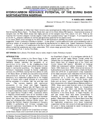 Hydrocarbon Resource Potential of the Bornu Basin Northeastern Nigerian