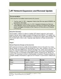 IIS00552 LRT Network Expansion and Renewal Update Crossings