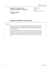Machine-Readable Travel Documents
