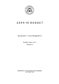 2009-10 Budget Paper No 2 Volume 2