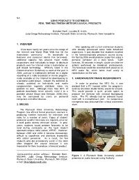 5.1 Using Podcasts to Distribute Real Time Multimedia Meteorological Products