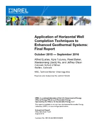 Application of Horizontal Well Completion Techniques To