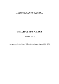 EBRD Strategy for Poland 2010