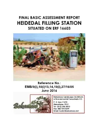 Heidedal Filling Station Situated on Erf 16603