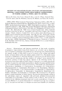 (Hymenoptera, Diptera) Associated with Limacodidae (Lepidoptera) in North America, with a Key to Genera